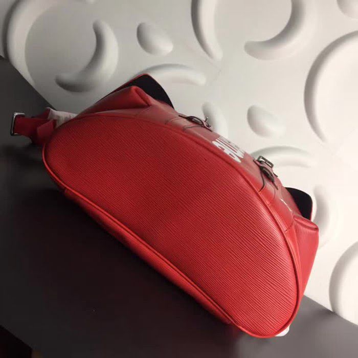 路易威登LV頂級原單M41709紅色LV Supreme 重磅推出 Christopher小號雙肩包 YDH2241